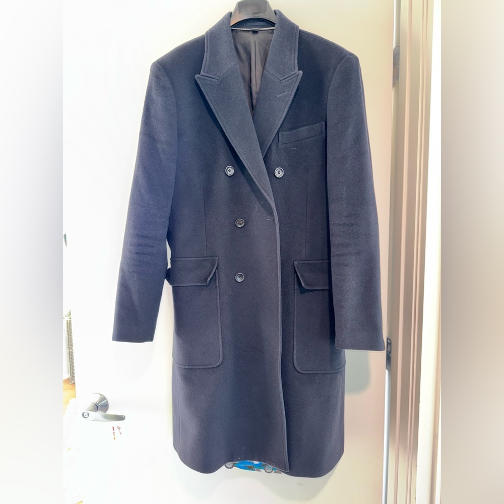 J Crew Double Breasted Top Coat - 42R